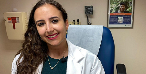 Dr. Anibelky Almanzar is in her first few months as an internal medicine resident at MetroHealth Medical Center