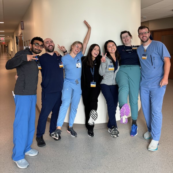 Internal Medicine residents in scrubs