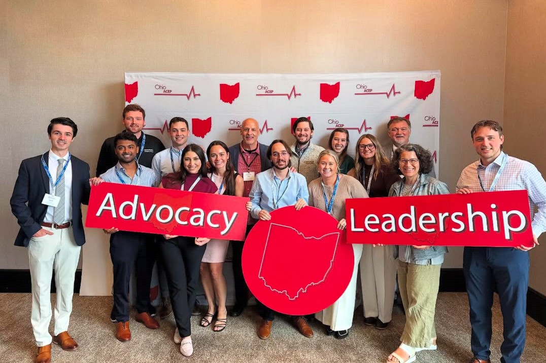 Emergency Medicine residents at a conference