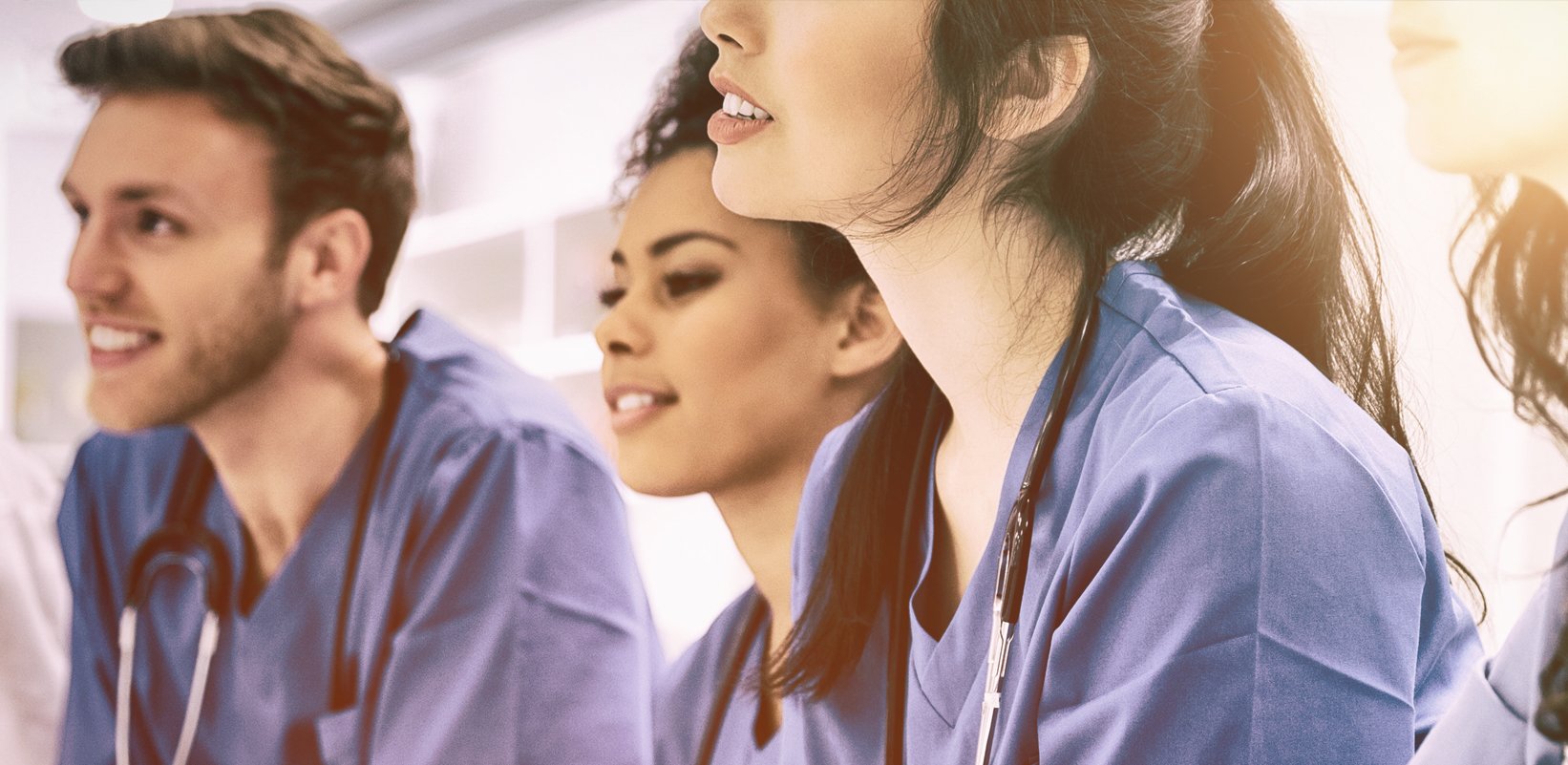 Medical Students in Hallway